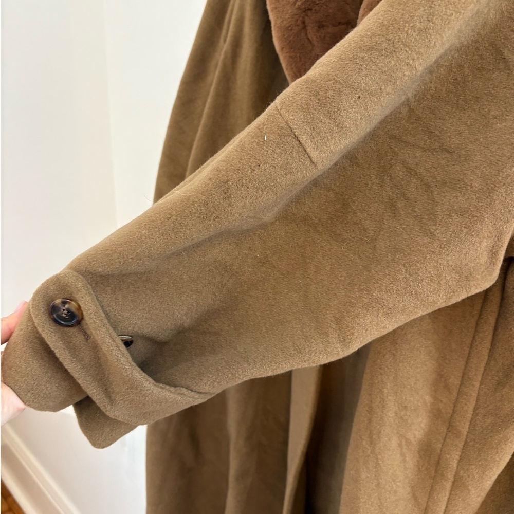 Vintage Jil Sander Tan Teddy Jacket with Plush Collar - Size 38 - Picture 7 of 12